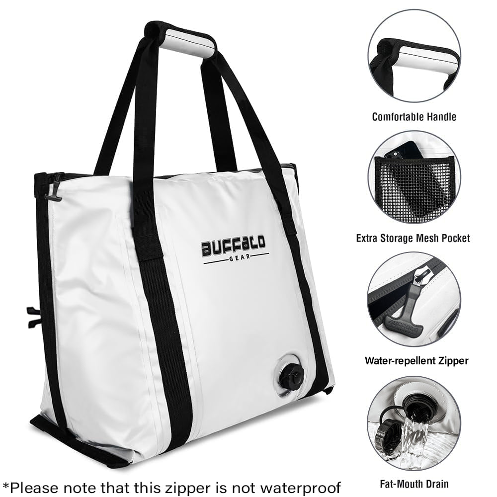 37QT Fish Cooler Bag With Flat Bottom