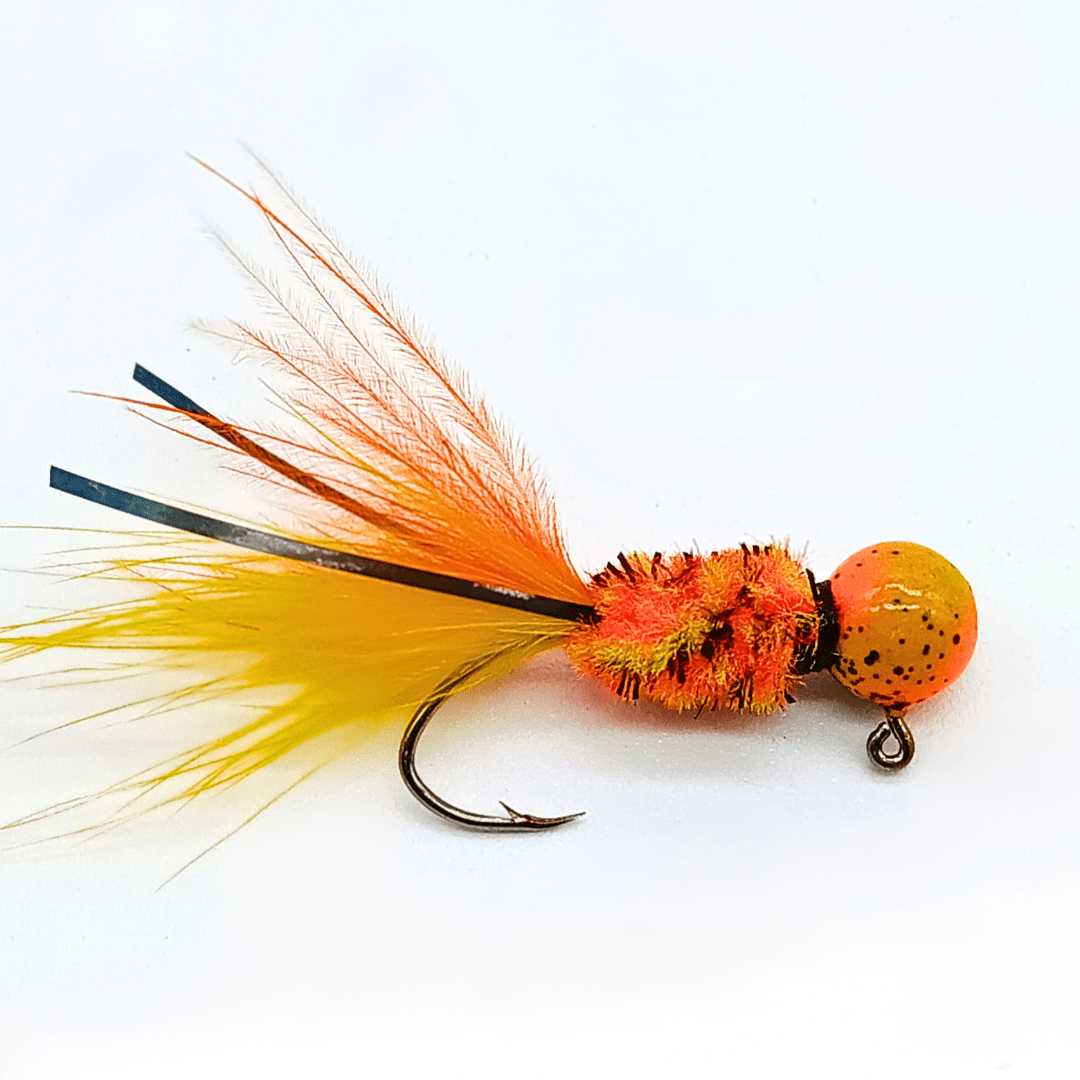 Hand Tied Crappie Jigs  - Marabou Tail