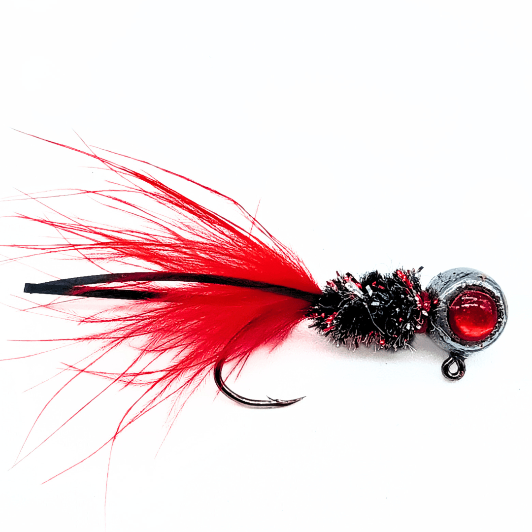 Hand Tied Crappie Jigs  - Marabou Tail