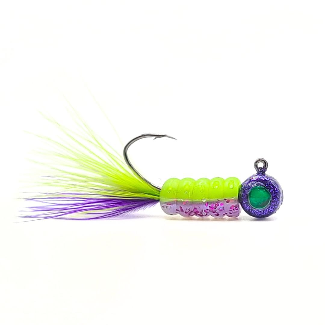 Hand Tied Crappie Jigs - Jelly Belly